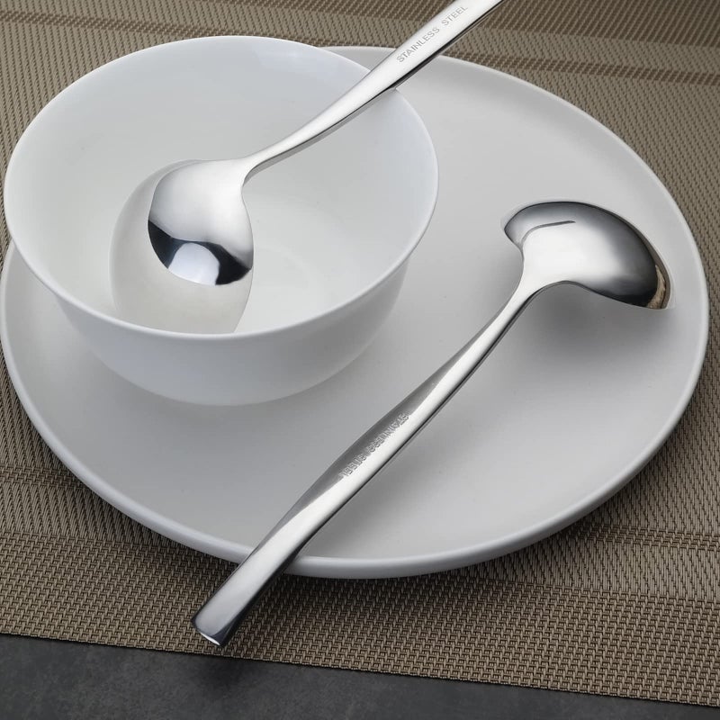 Pekky Small Soup Ladle Spoon, Stainless Steel Gravy Ladle Spoon Set, 4 Pieces - Image 3